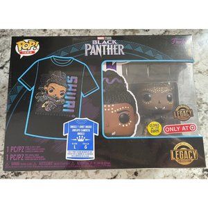 Funko POP & L TEE: SHURI Glow in the Dark Wakanda Forever Target Exclusive!!!